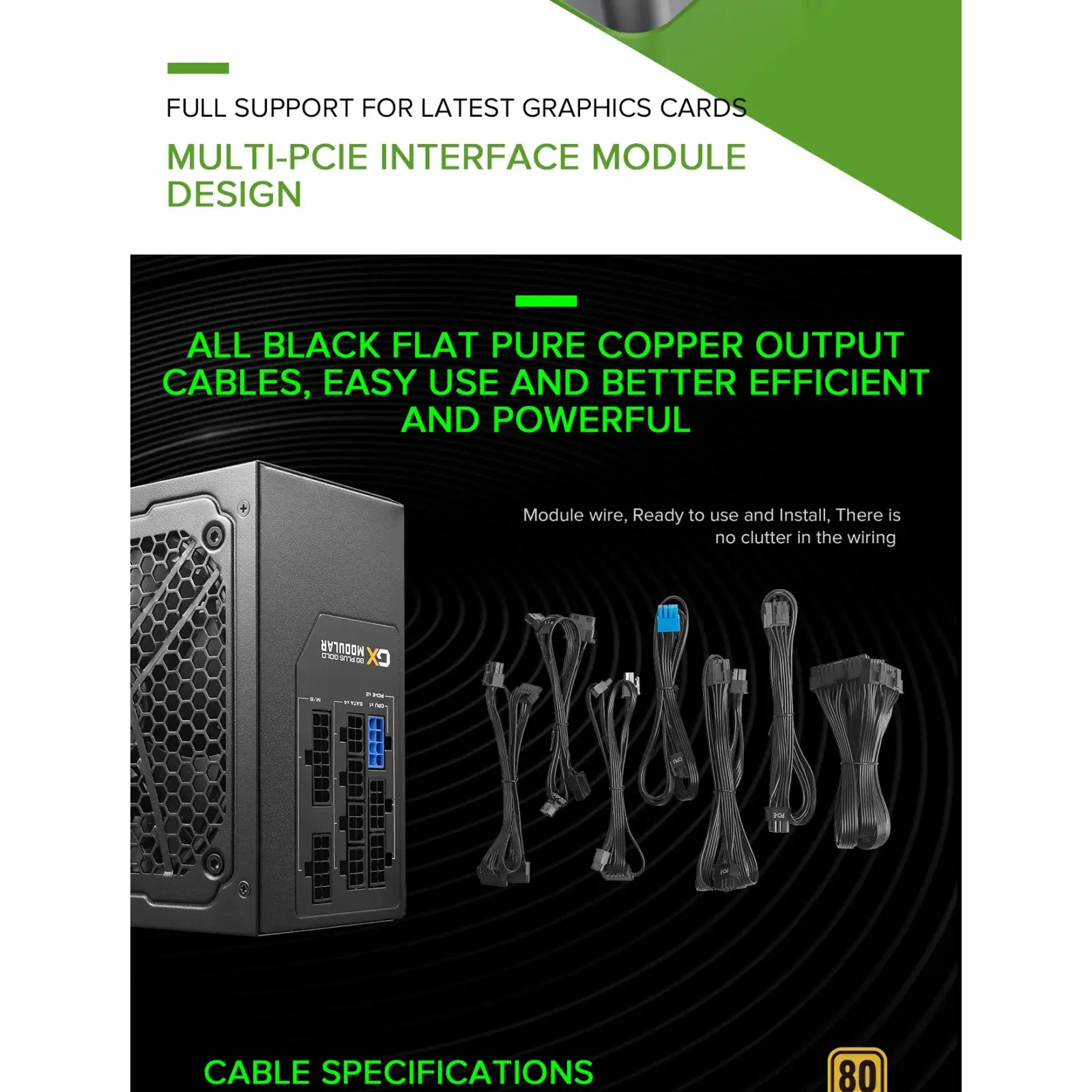 Блок живлення GameMax GX-750 Modular UA