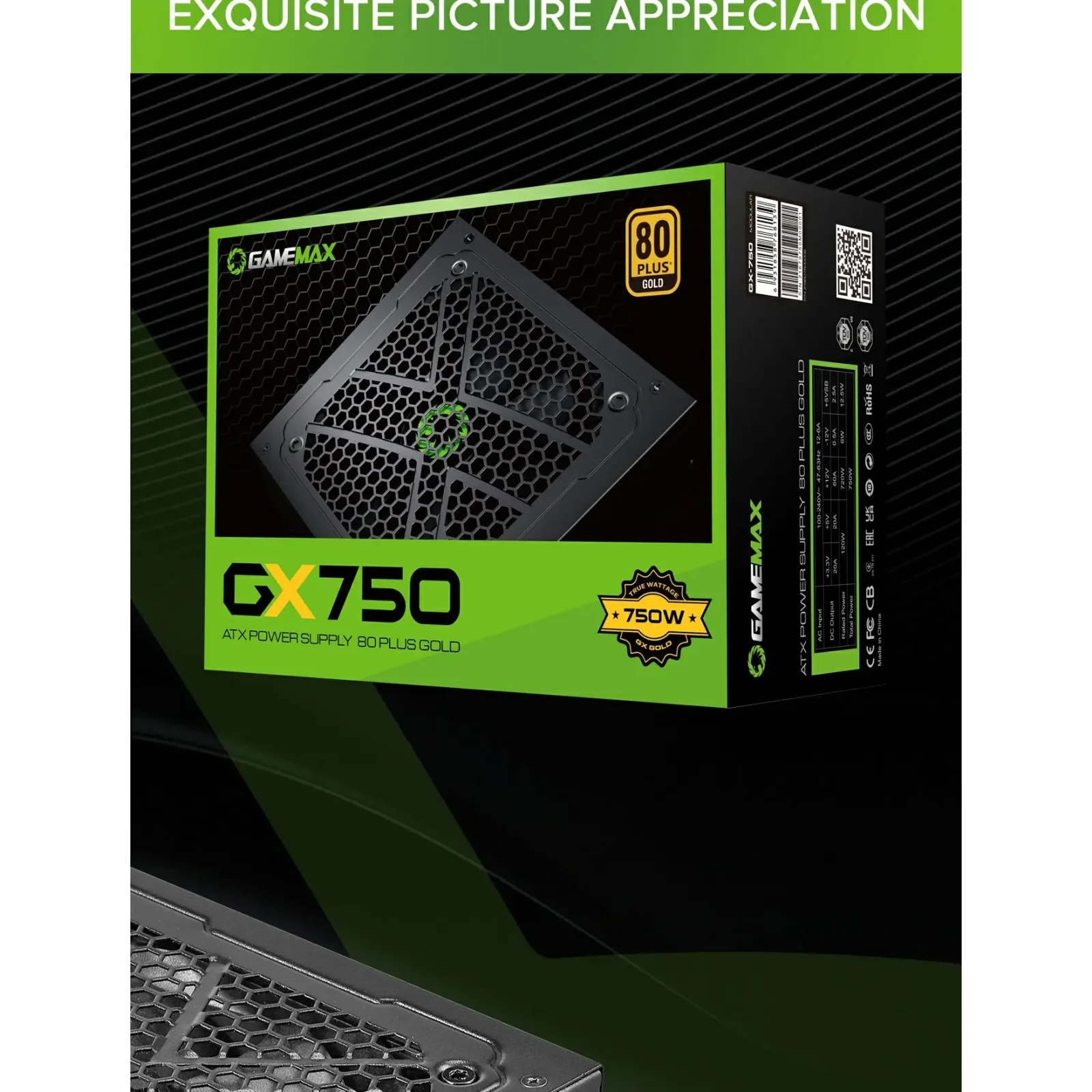 Блок живлення GameMax GX-750 Modular UA