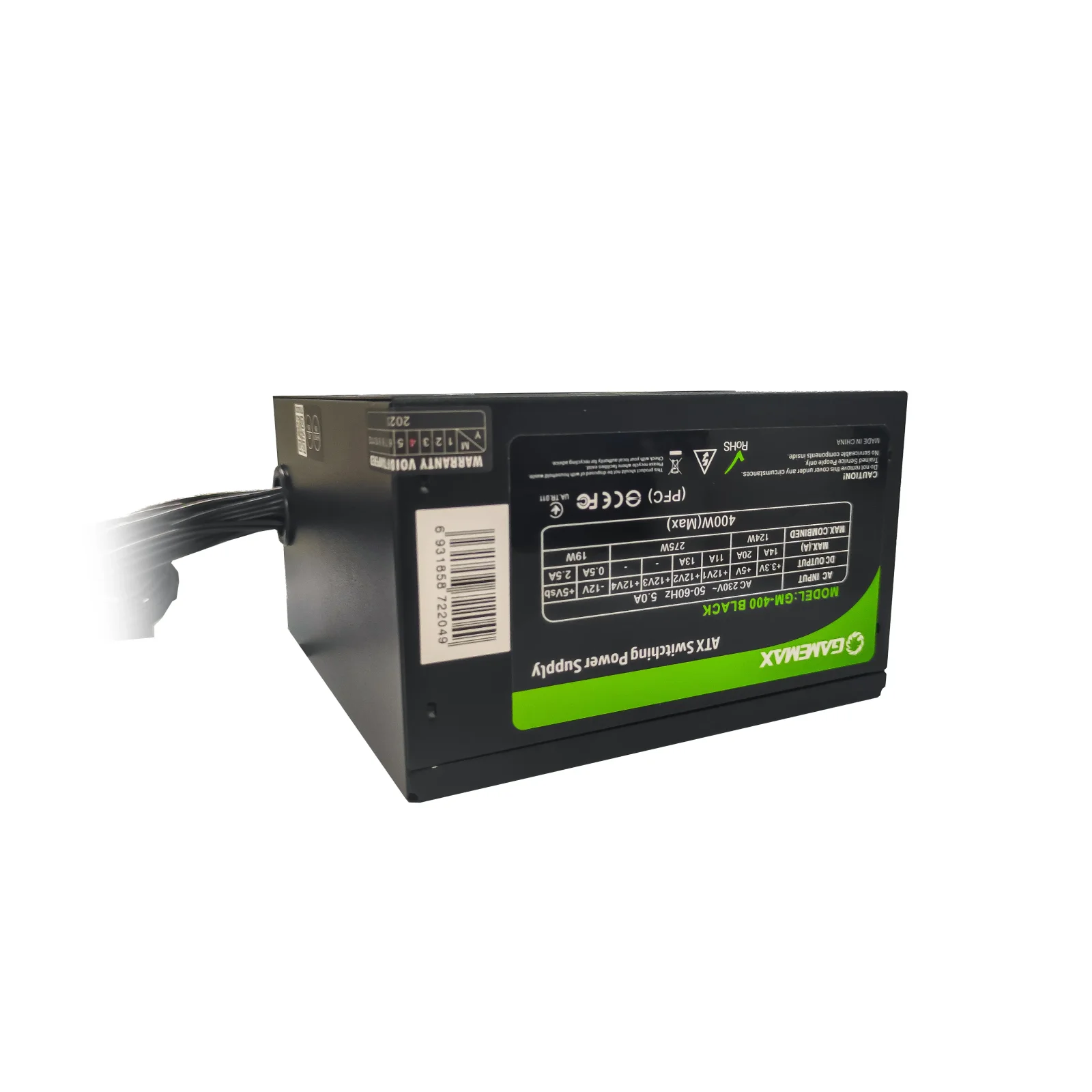 Блок живлення GameMax GM-400 Black UA