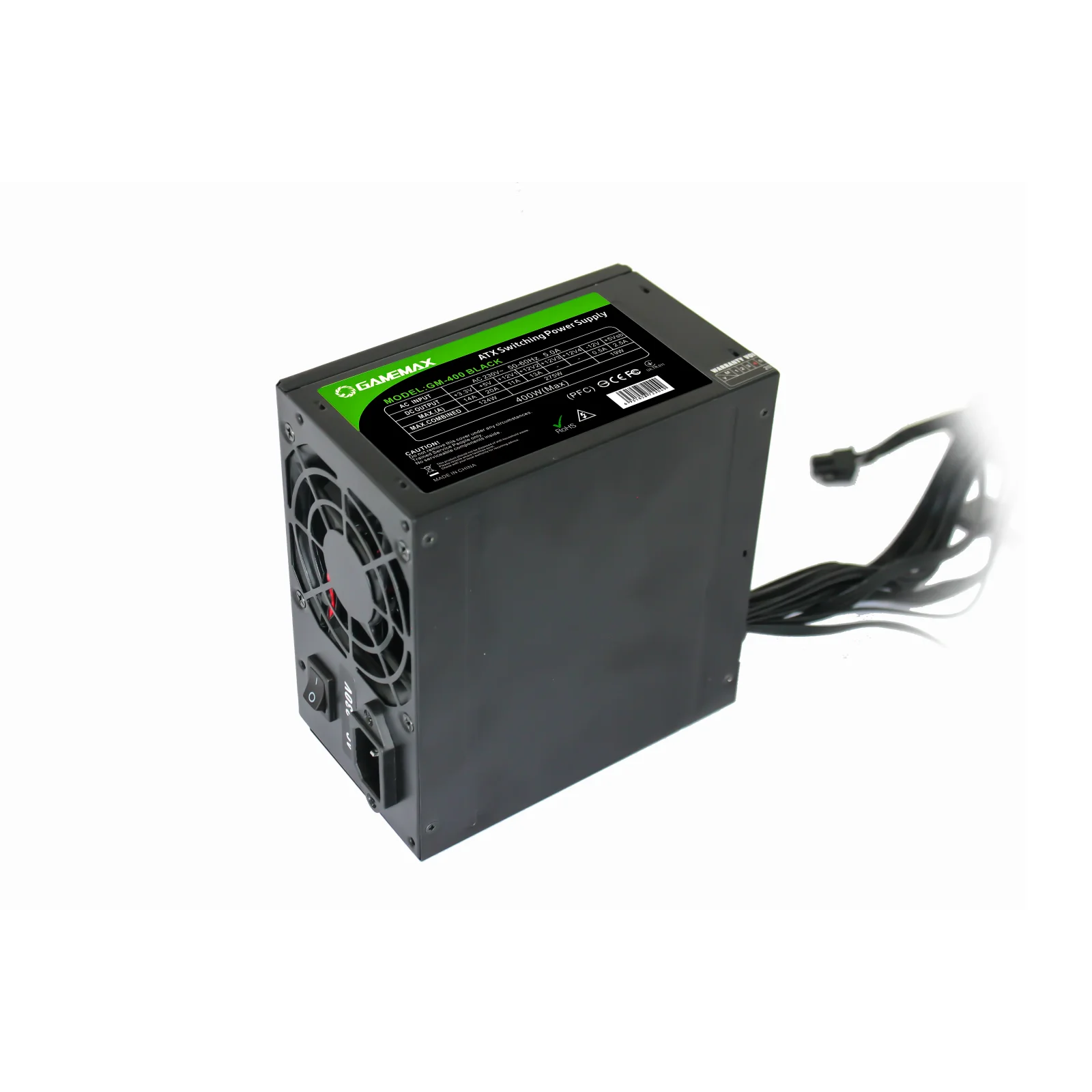 Блок живлення GameMax GM-400-8CM Black UA