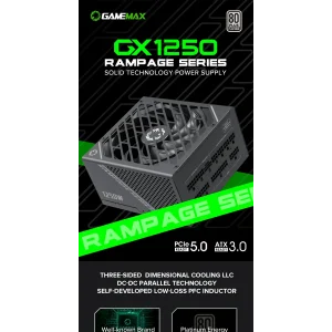 Блок живлення GameMax GX-1250 PRO BK (ATX3.0PCIe5.0) UA