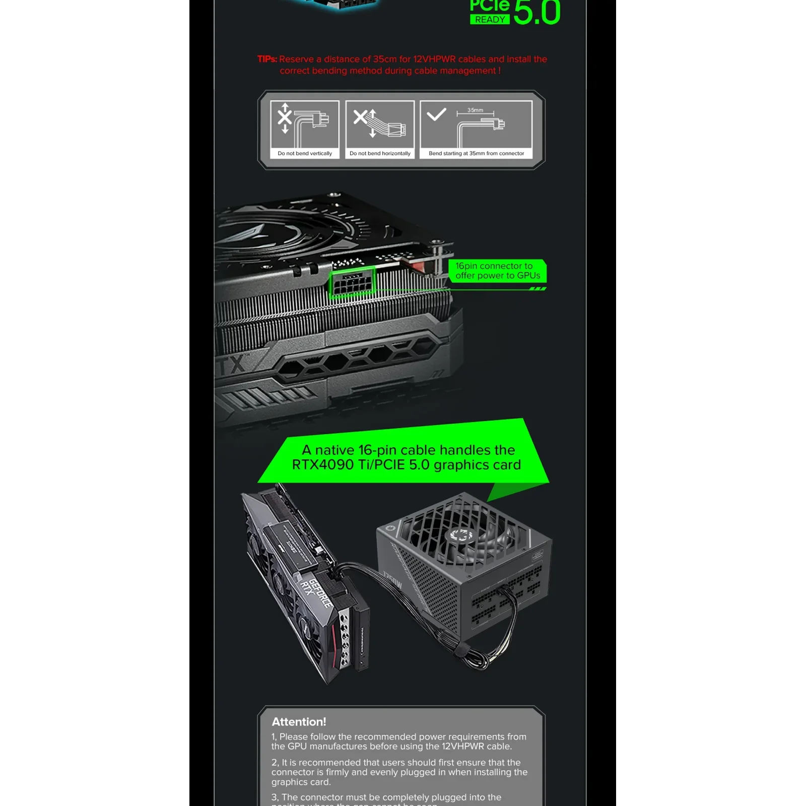 Блок живлення GameMax GX-1250 PRO BK (ATX3.0PCIe5.0) UA