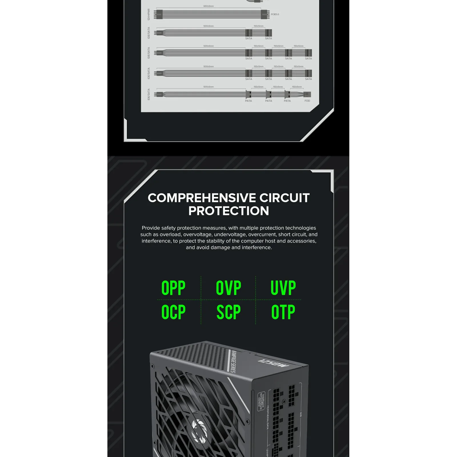 Блок живлення GameMax GX-1250 PRO BK (ATX3.0PCIe5.0) UA