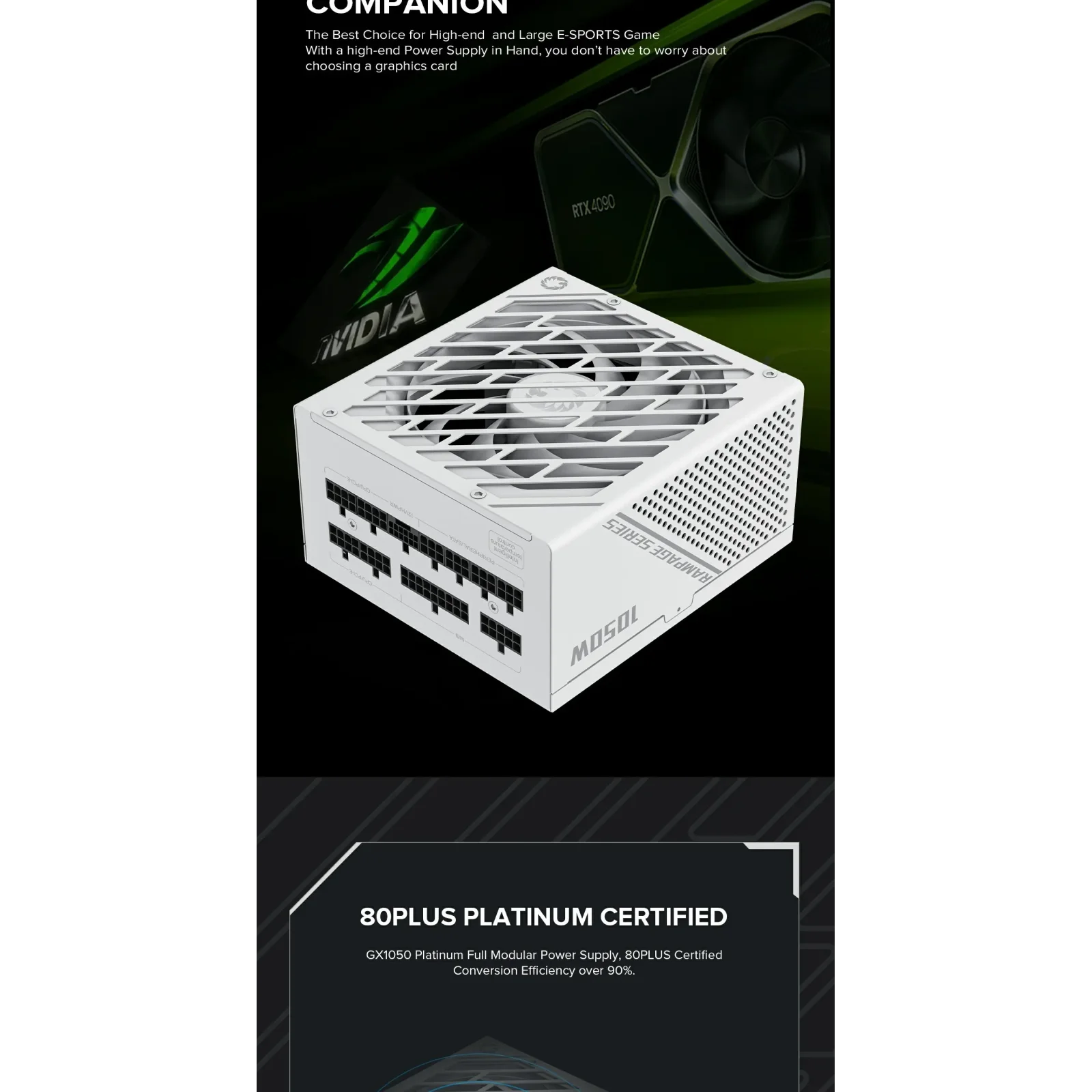 Блок живлення GameMax GX-1050 PRO WT (ATX3.0PCIe5.0) UA