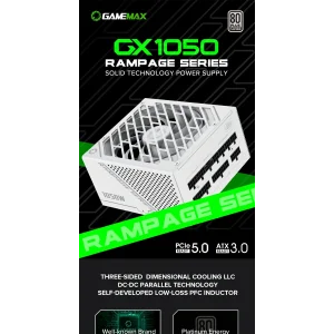 Блок живлення GameMax GX-1050 PRO WT (ATX3.0PCIe5.0) UA