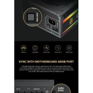 Блок питания GameMax RGB-750 PRO UA