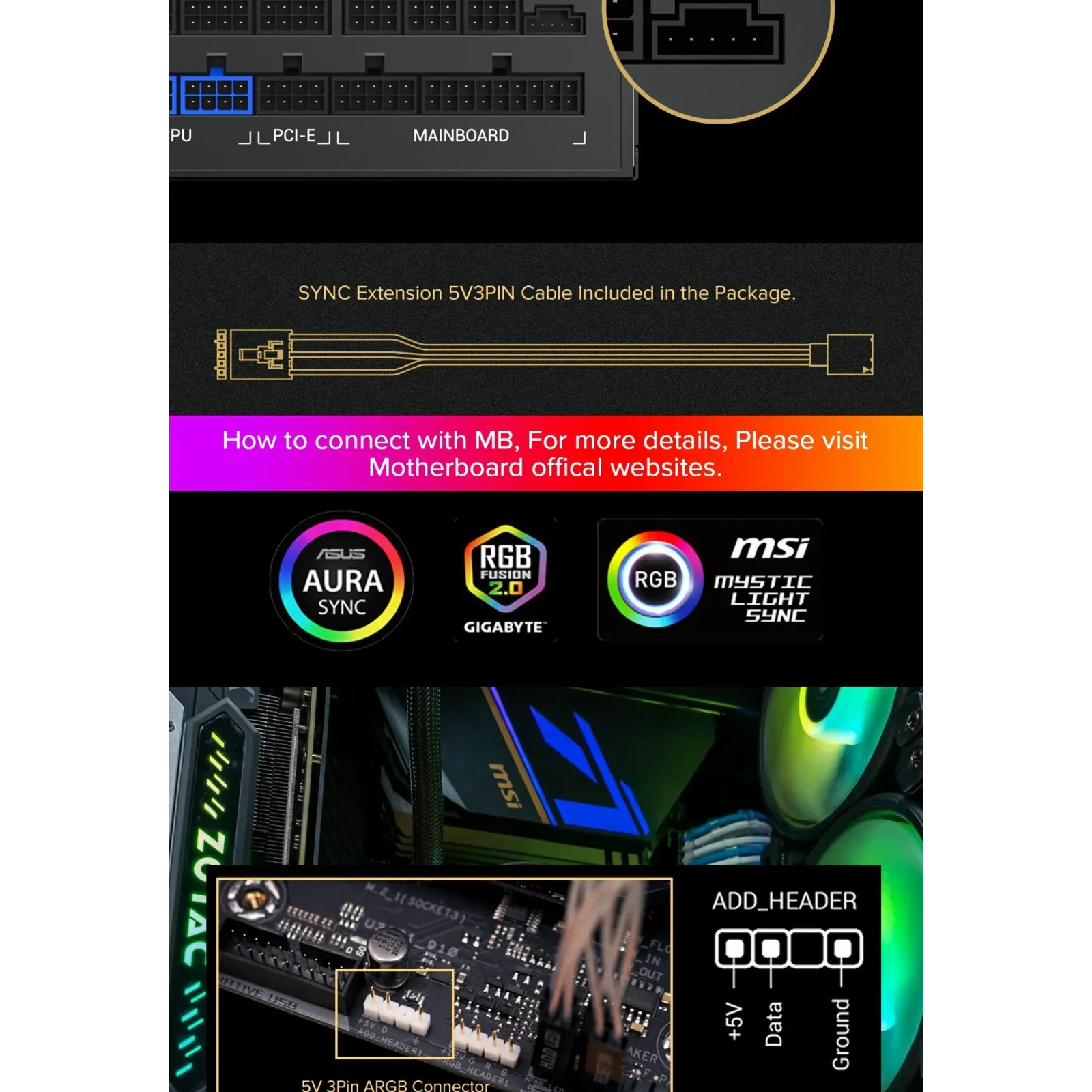 Блок живлення GameMax RGB-750 PRO UA