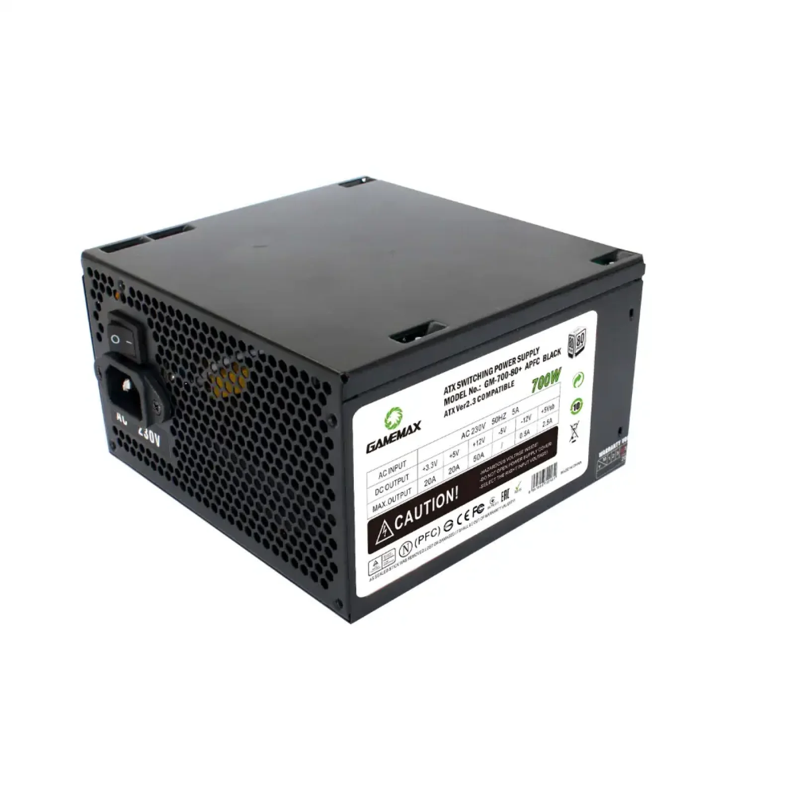 Блок живлення GAMEMAX GM-700 80+ APFC UA