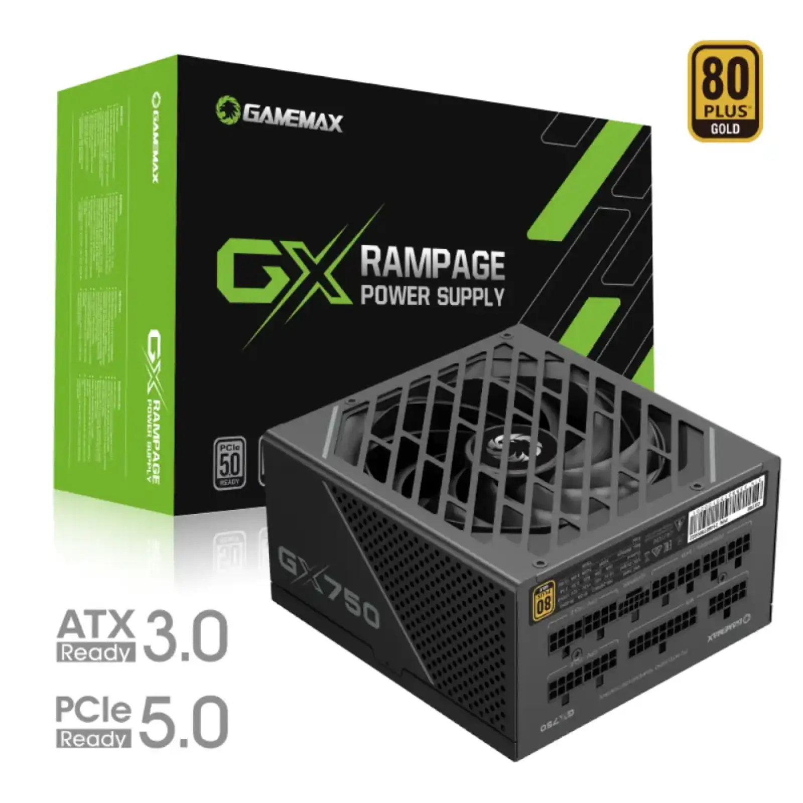 Блок живлення GAMEMAX GX-750 PRO BK (ATX3.0 PCIe5.0) UA