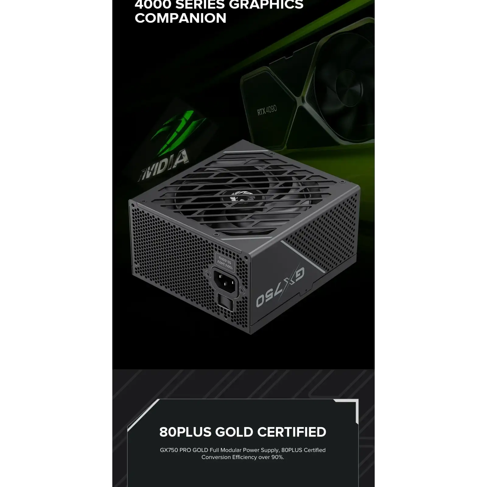 Блок живлення GAMEMAX GX-750 PRO BK (ATX3.0 PCIe5.0) UA