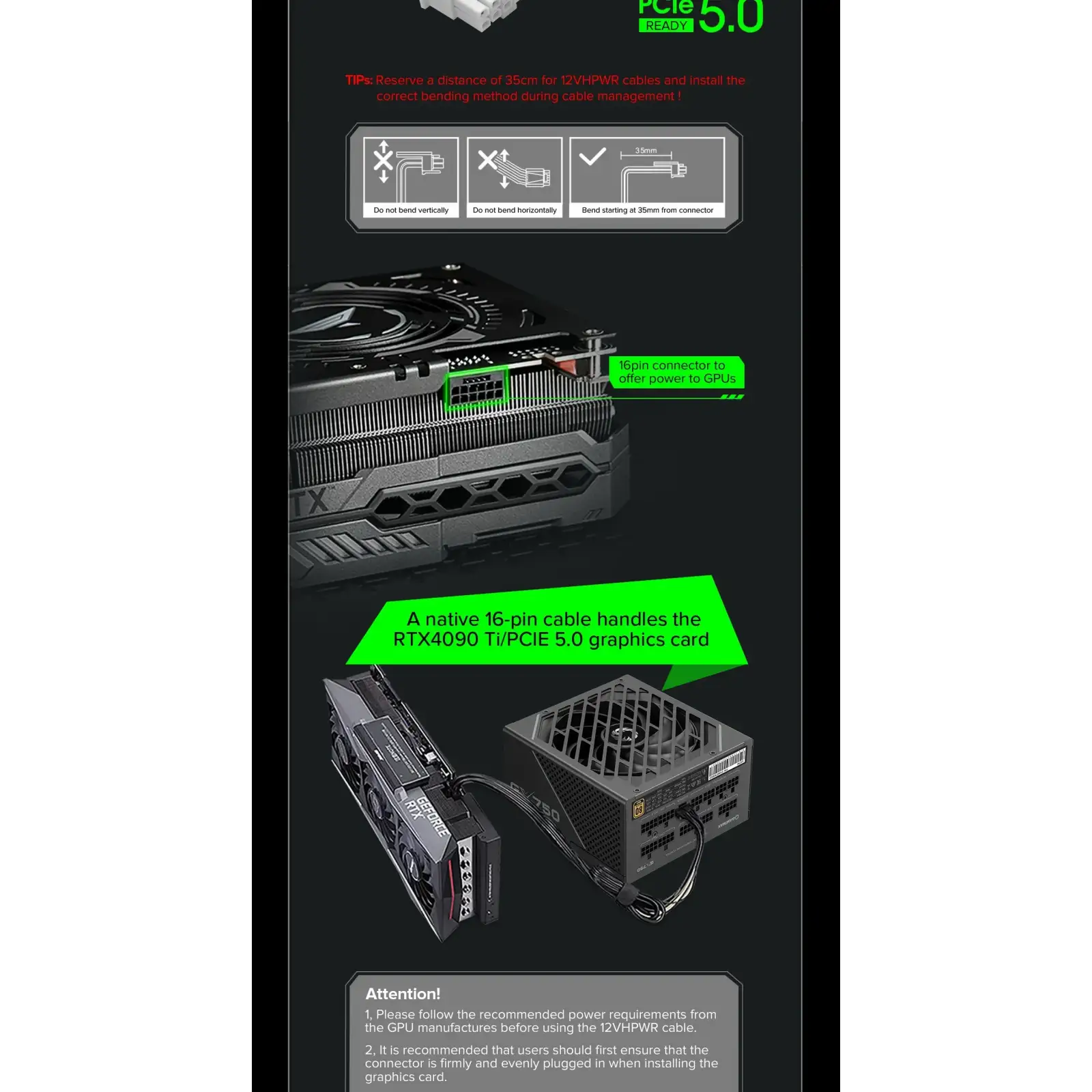 Блок живлення GAMEMAX GX-750 PRO BK (ATX3.0 PCIe5.0) UA