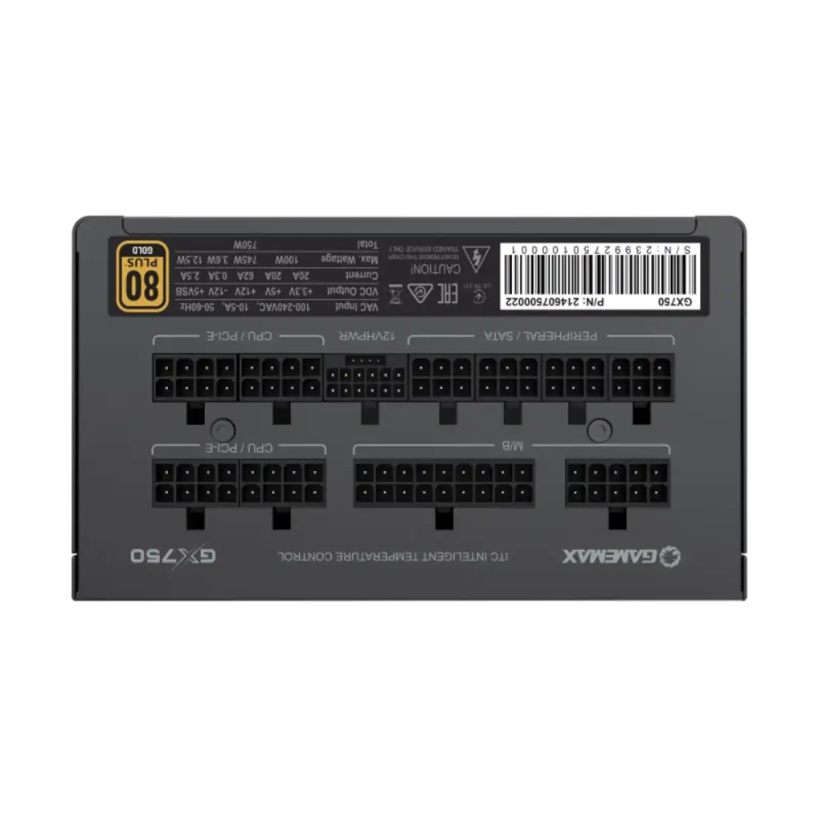 Блок живлення GAMEMAX GX-750 PRO BK (ATX3.0 PCIe5.0) UA