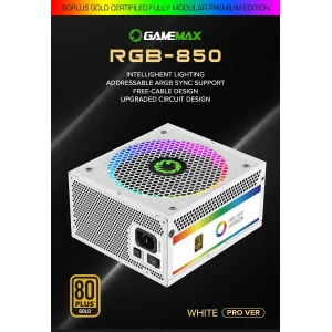 Блок питания GameMax RGB850 PRO WH UA