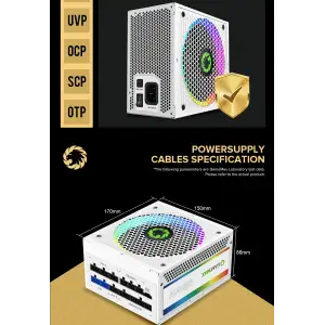 Блок живлення GameMax RGB850 PRO WH UA