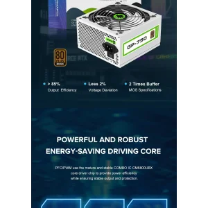 Блок живлення GameMax GP-750 White UA