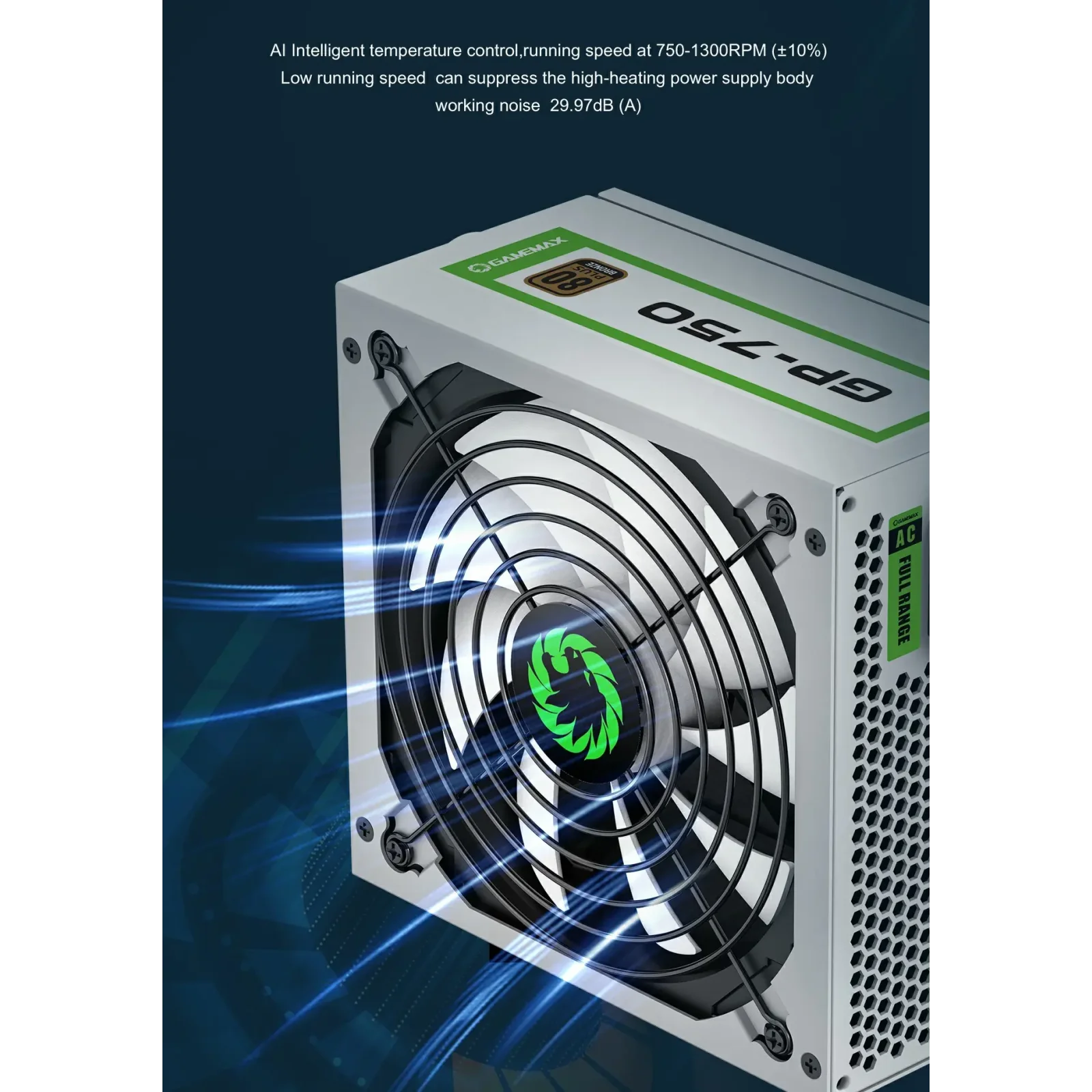 Блок живлення GameMax GP-750 White UA