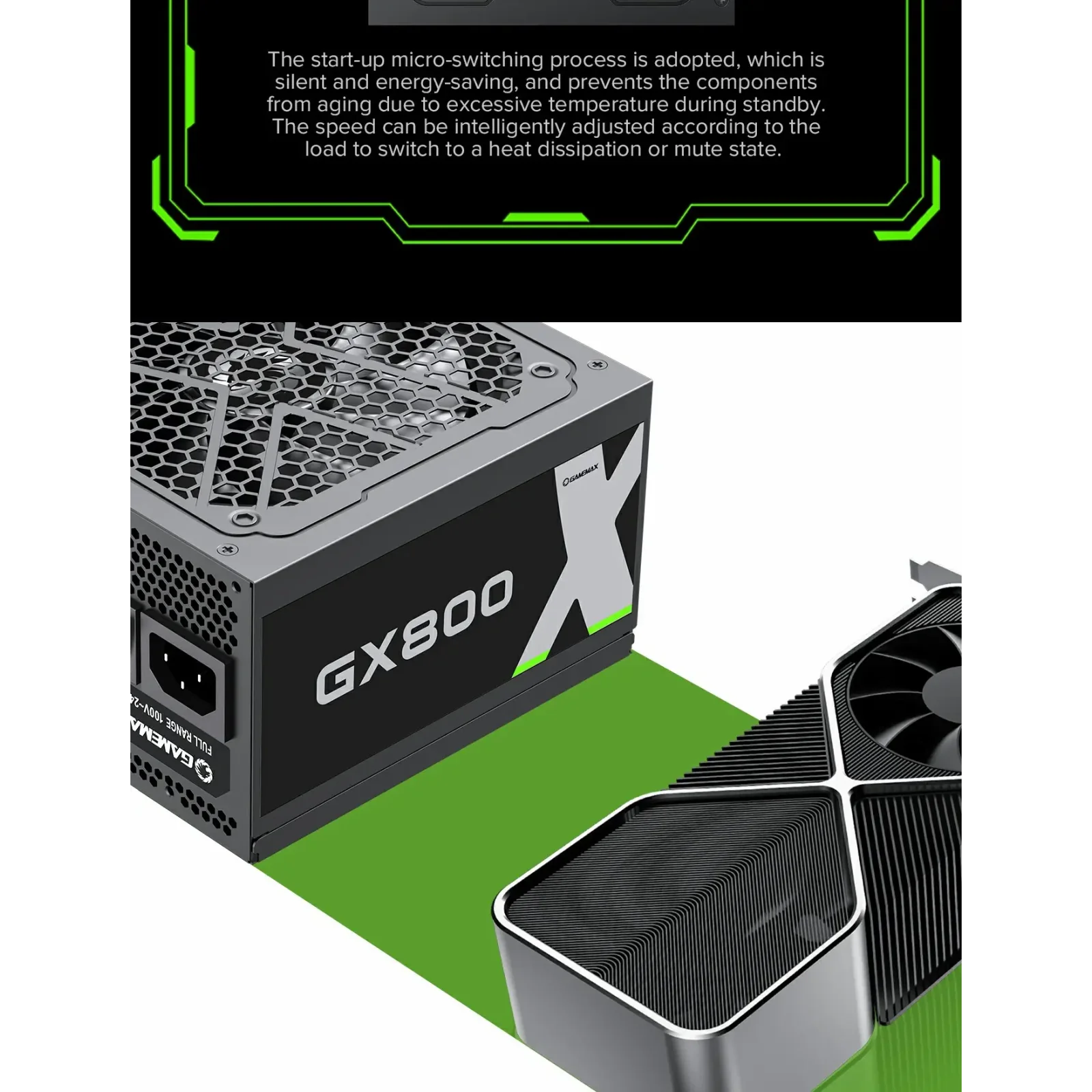 Блок питания GameMax GX-800 UA