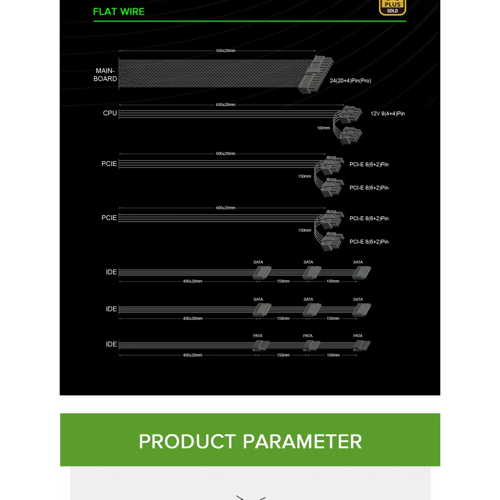 Блок питания GameMax GX-800 UA