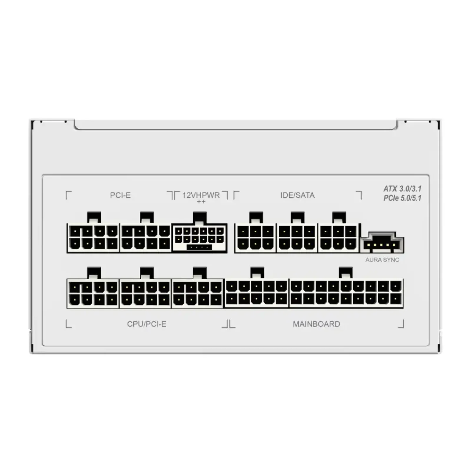 Блок питания GameMax RGB1050 PRO WH (ATX3.1PCIe5.1) UA