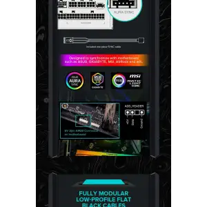 Блок живлення GameMax RGB1050 PRO WH (ATX3.1PCIe5.1) UA