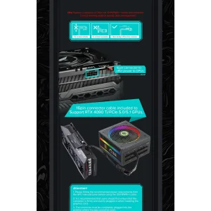 Блок питания GameMax RGB1050 PRO (ATX3.1 PCIe5.1) UA