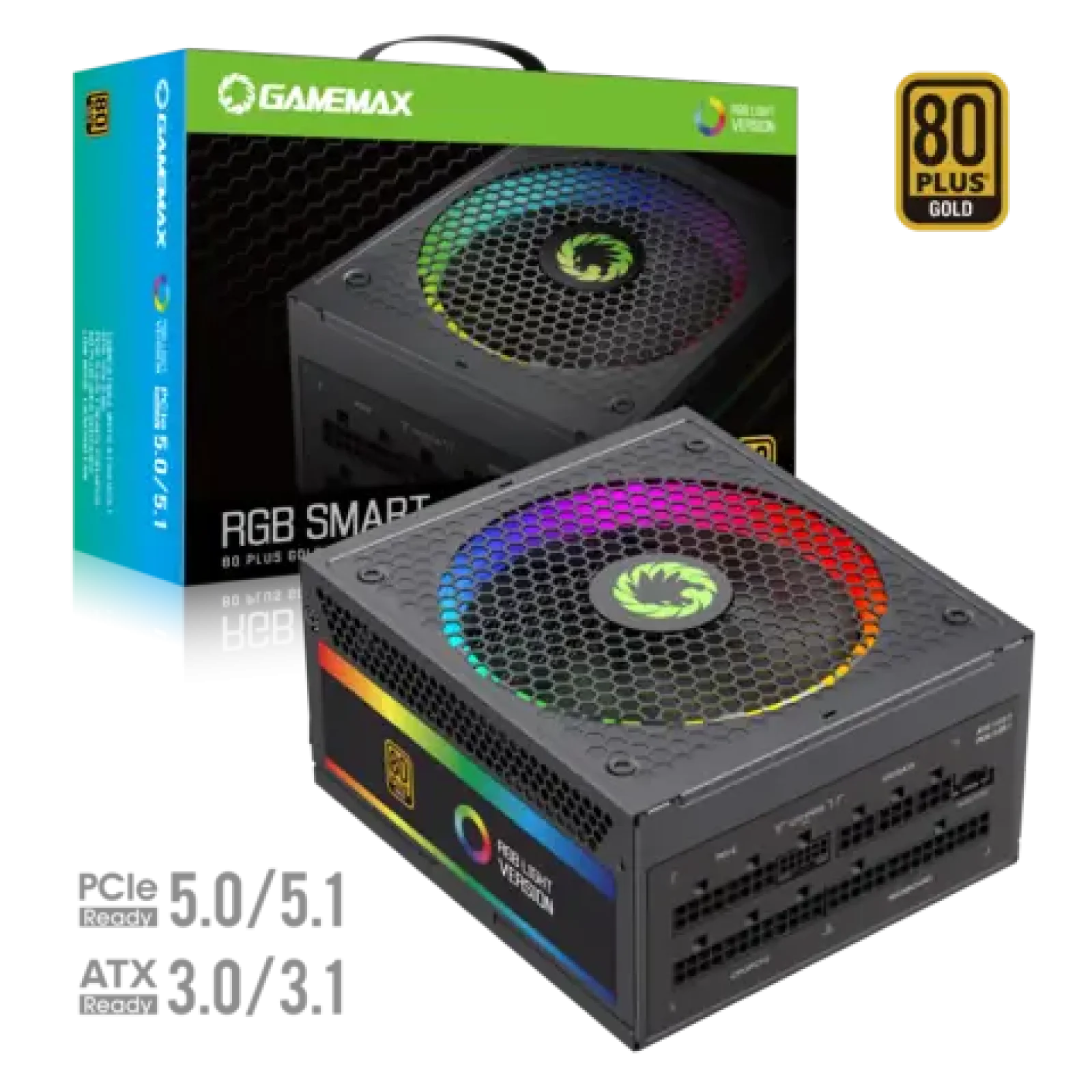Блок питания GameMax RGB1050 PRO (ATX3.1 PCIe5.1) UA
