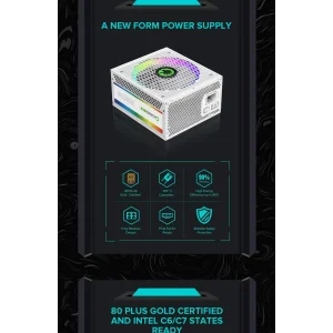 Блок живлення GameMax RGB 850 PRO WH (ATX3.1PCIe5.1) UA