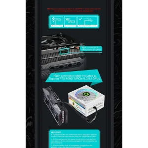 Блок живлення GameMax RGB 850 PRO WH (ATX3.1PCIe5.1) UA