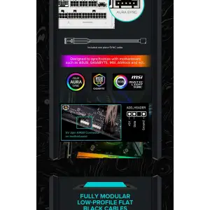 Блок питания GameMax RGB 850 PRO WH (ATX3.1PCIe5.1) UA
