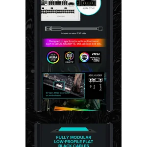 Блок живлення GameMax RGB 750 PRO WH (ATX3.1PCIe5.1) UA