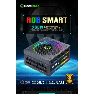 Блок живлення GameMax RGB 750 PRO (ATX3.1 PCIe5.1) UA