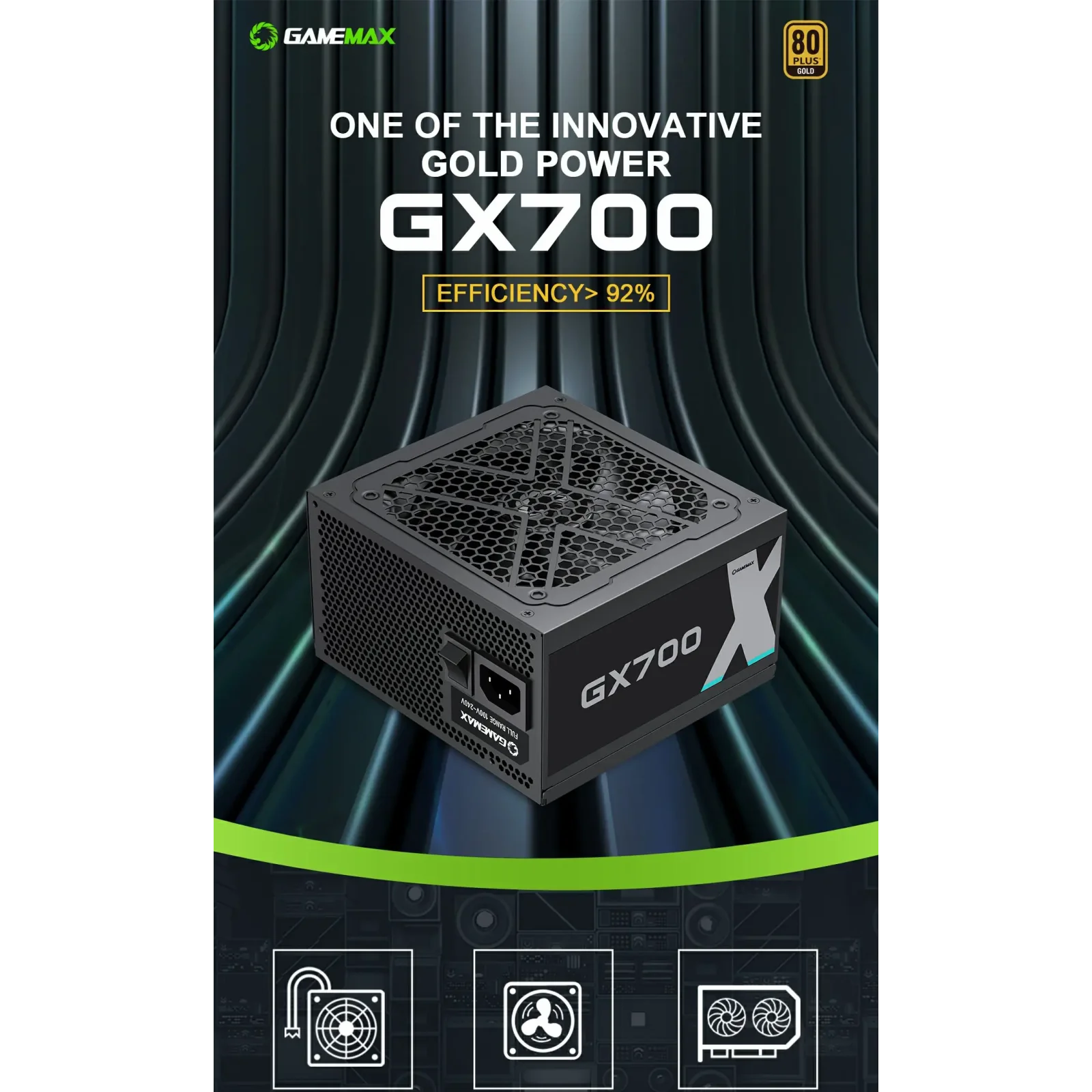 Блок живлення GameMax GX-700 UA
