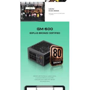 Блок питания GAMEMAX GM-600 Modular UA