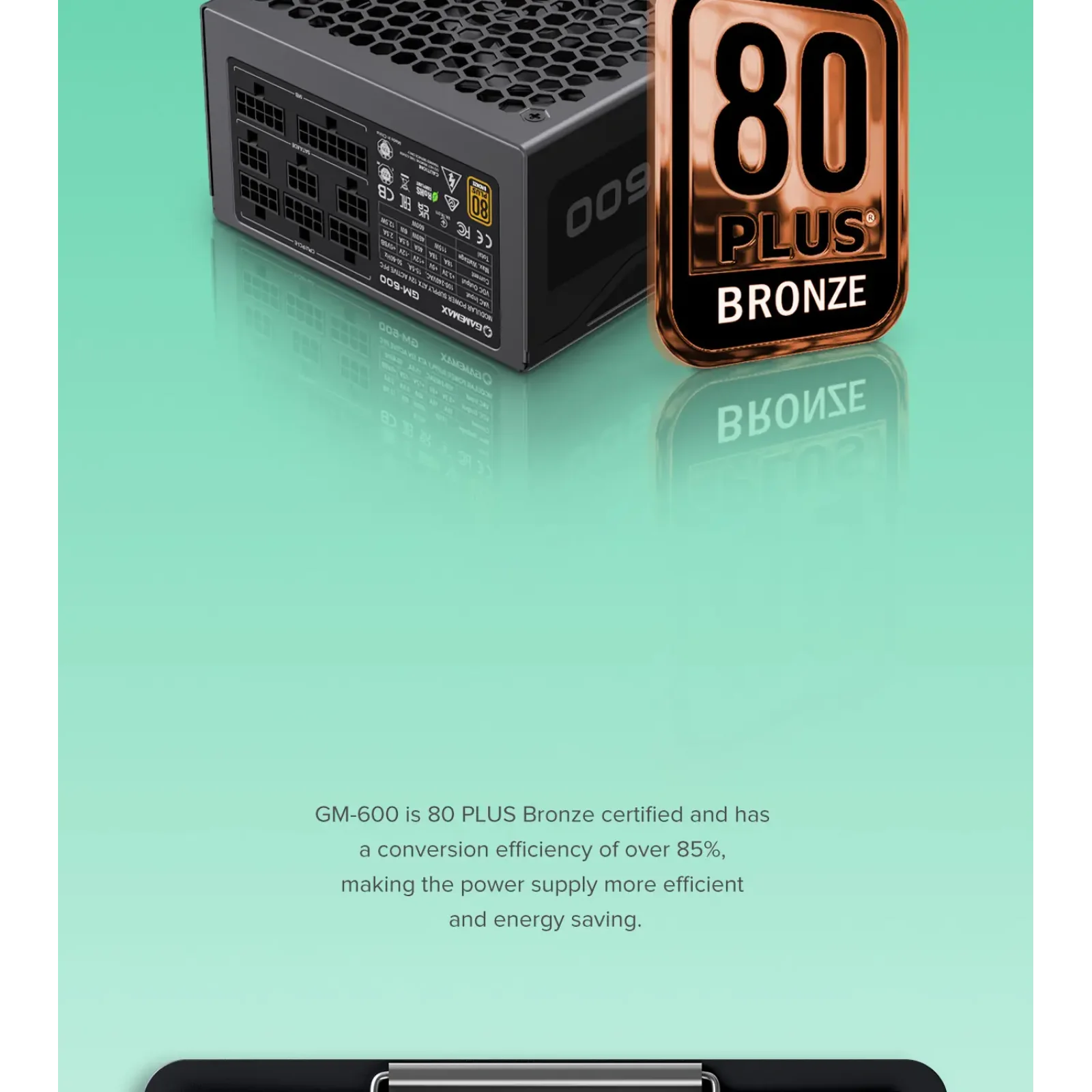 Блок питания GAMEMAX GM-600 Modular UA