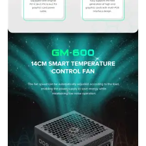 Блок живлення GAMEMAX GM-600 Modular UA