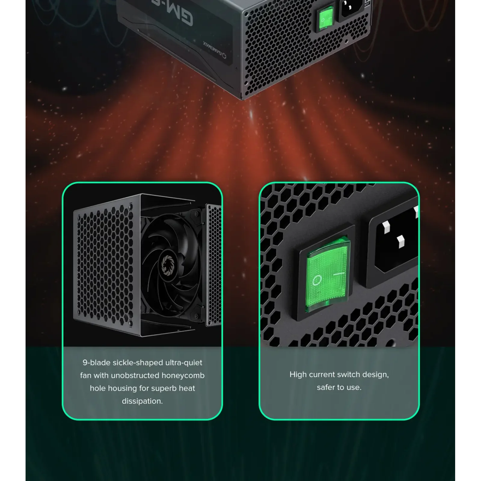 Блок питания GAMEMAX GM-600 Modular UA