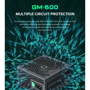 Блок живлення GAMEMAX GM-600 Modular UA
