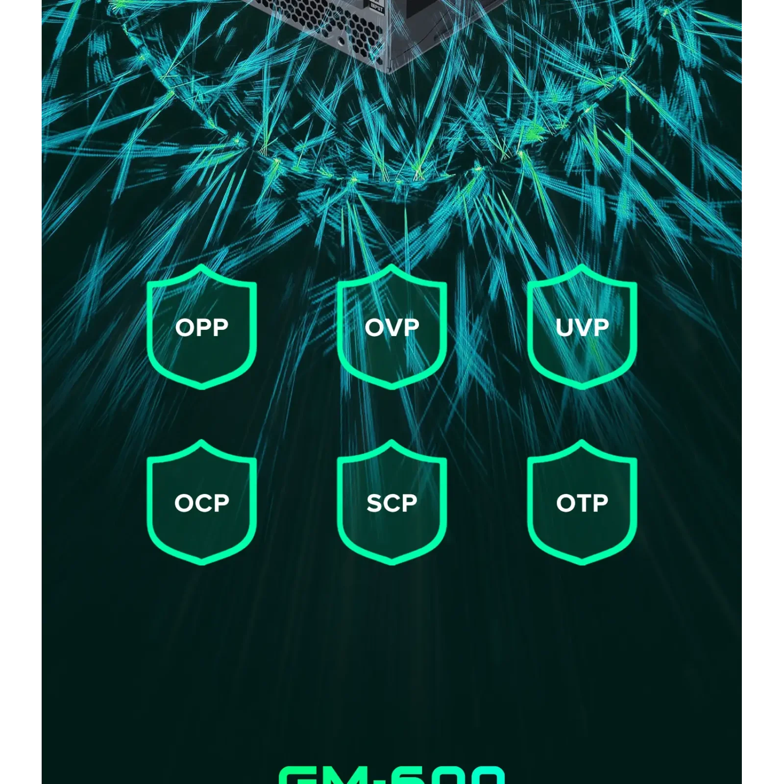 Блок питания GAMEMAX GM-600 Modular UA