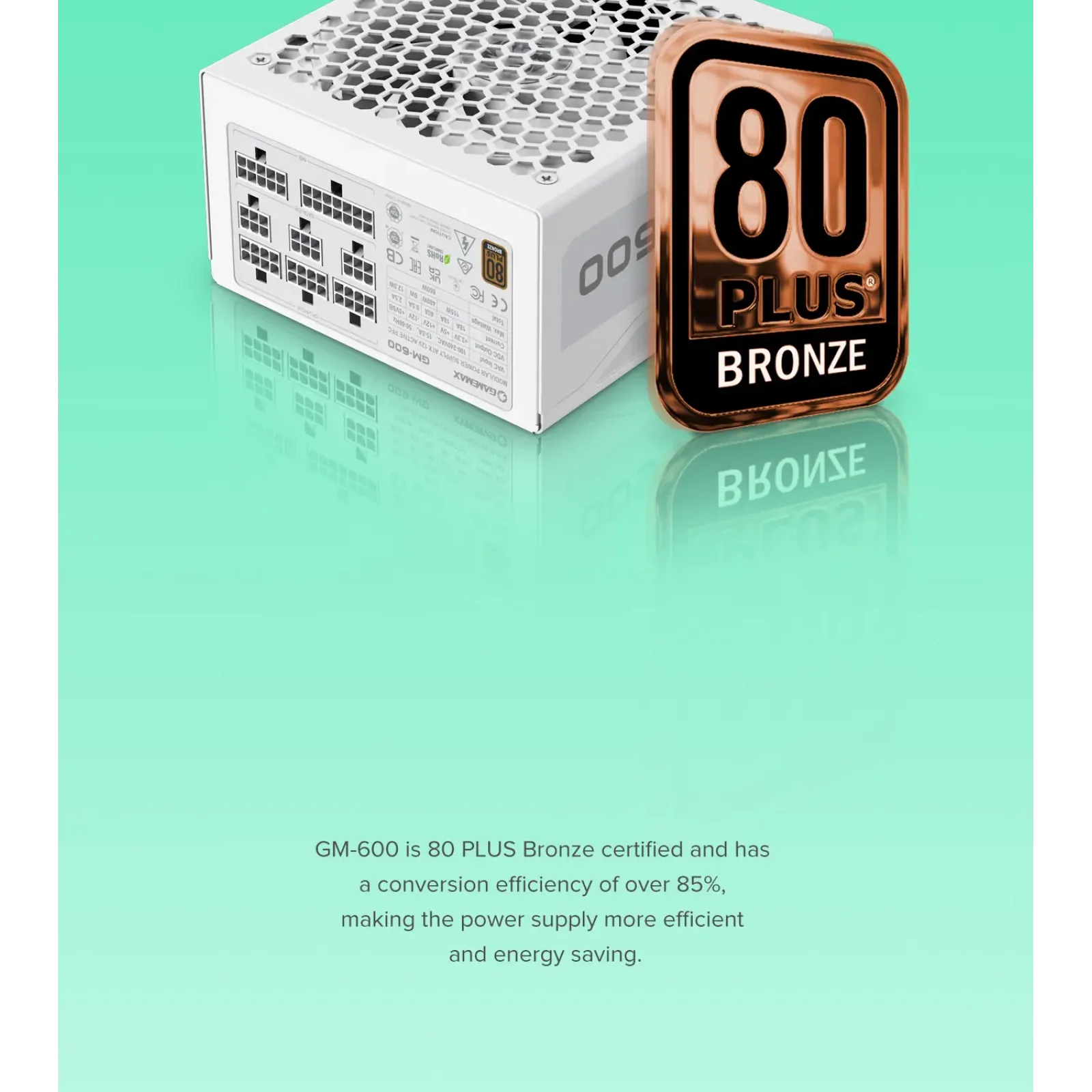 Блок питания GAMEMAX GM-600 Modular white UA