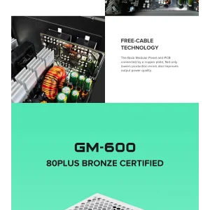 Блок питания GAMEMAX GM-600 Modular white UA