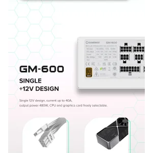 Блок питания GAMEMAX GM-600 Modular white UA