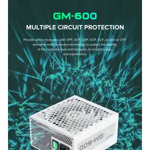 Блок живлення GAMEMAX GM-600 Modular white UA