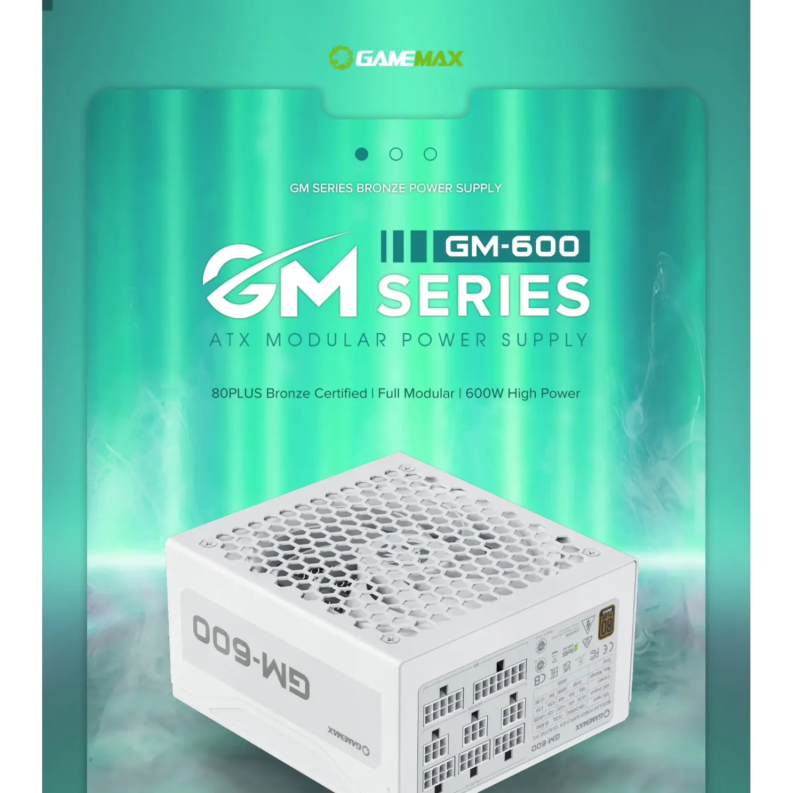Блок питания GAMEMAX GM-600 Modular white UA