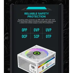 Блок живлення GameMax RGB-1300 WH (ATX3.1 PCIe5.1) UA