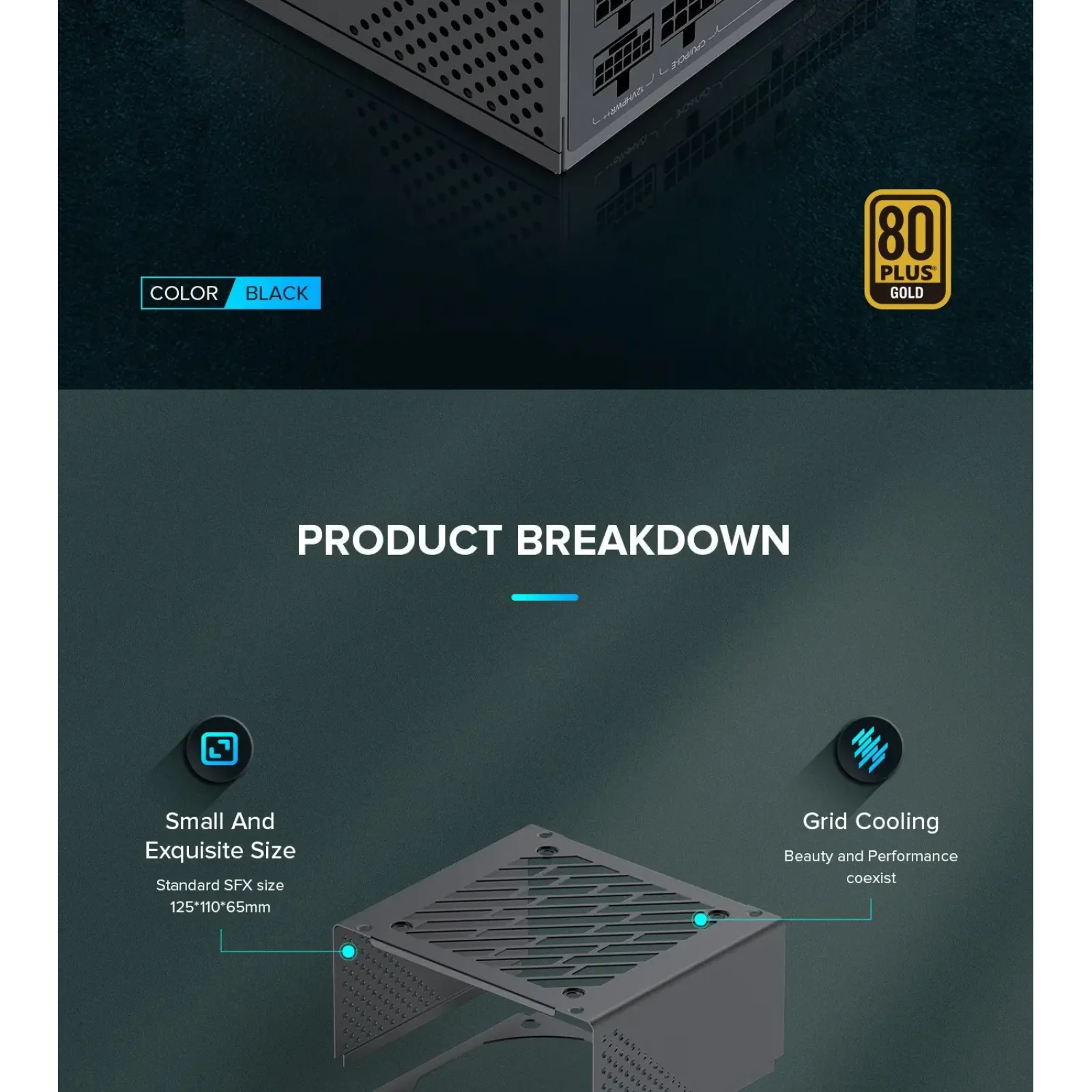 Блок живлення GAMEMAX GS-850G Black UA