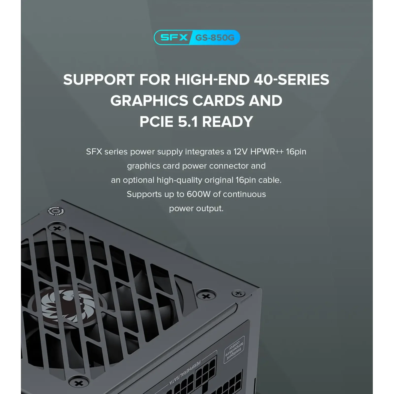 Блок живлення GAMEMAX GS-850G Black UA