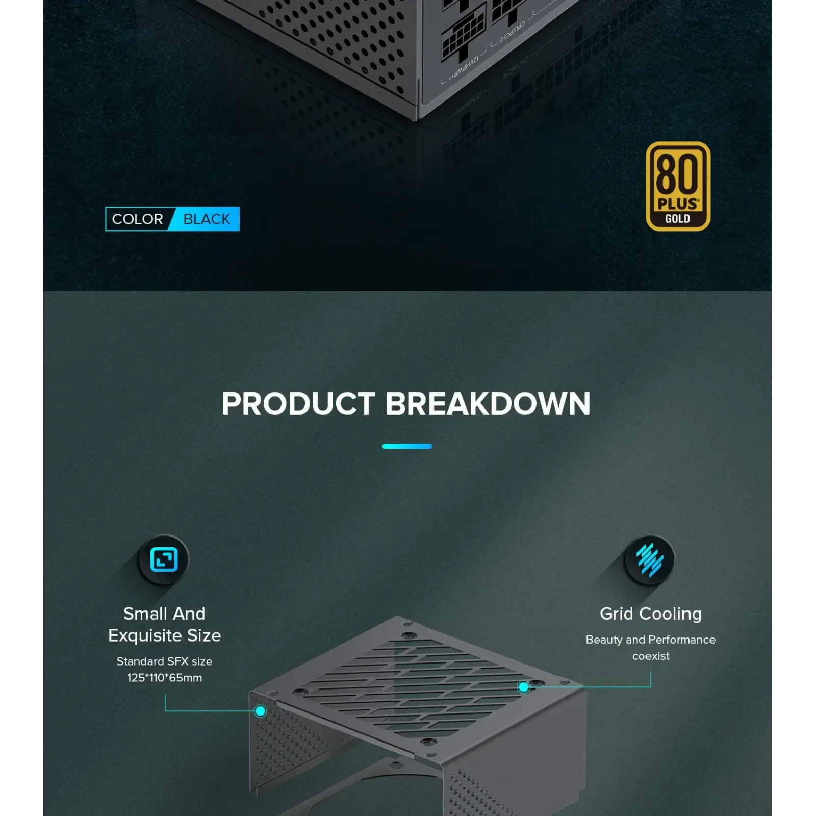 Блок живлення GAMEMAX GS-750G Black UA