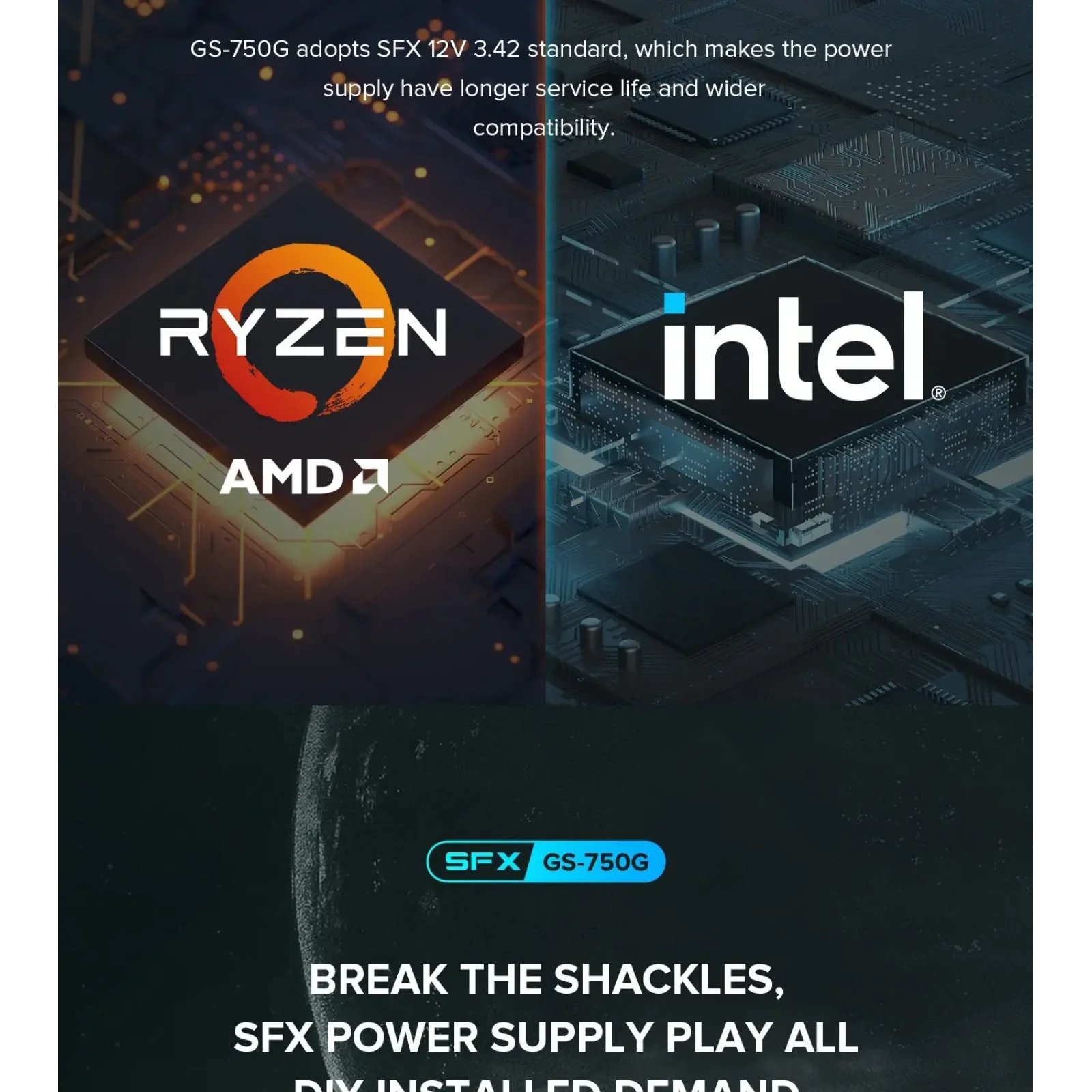 Блок живлення GAMEMAX GS-750G Black UA