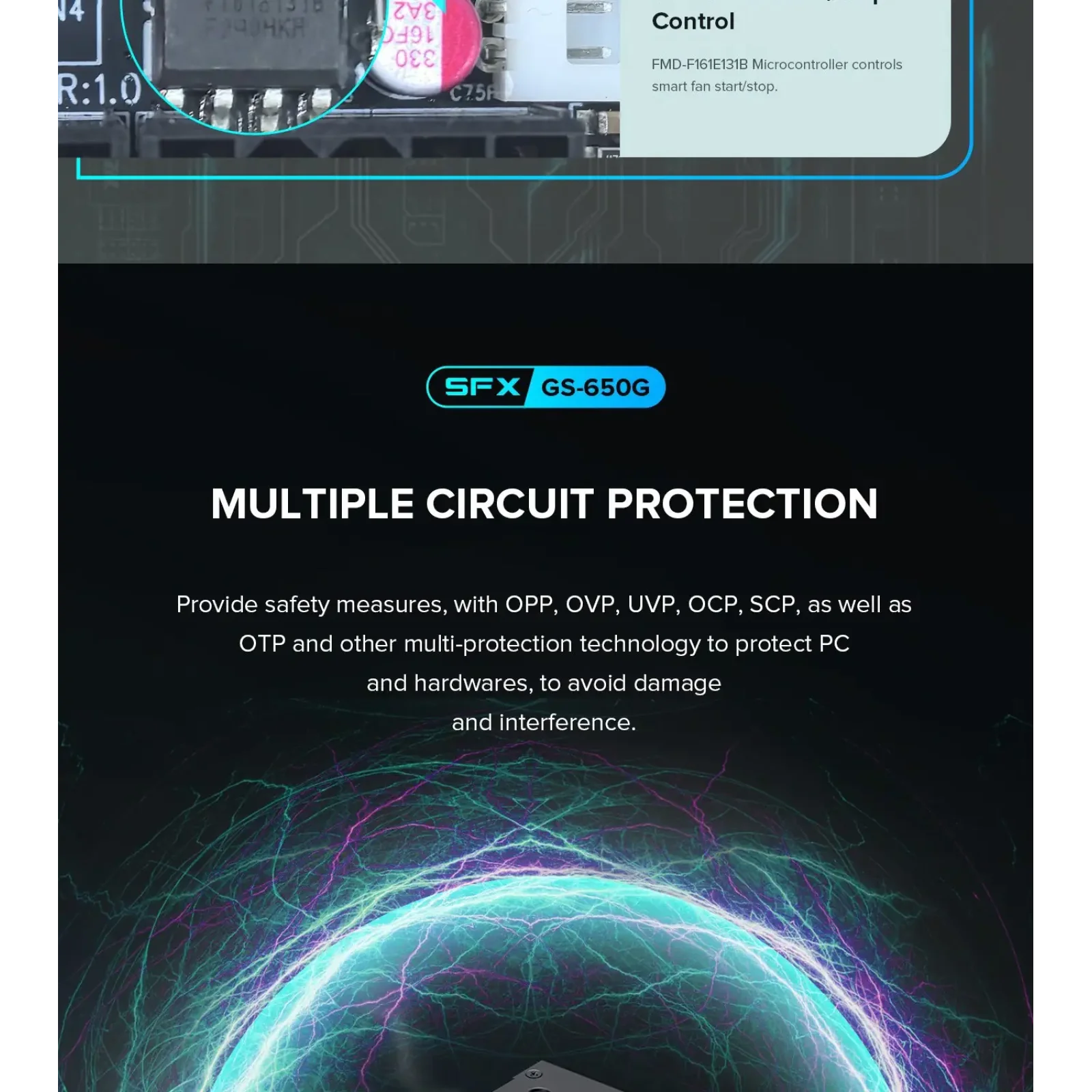 Блок живлення GAMEMAX GS-650G Black UA