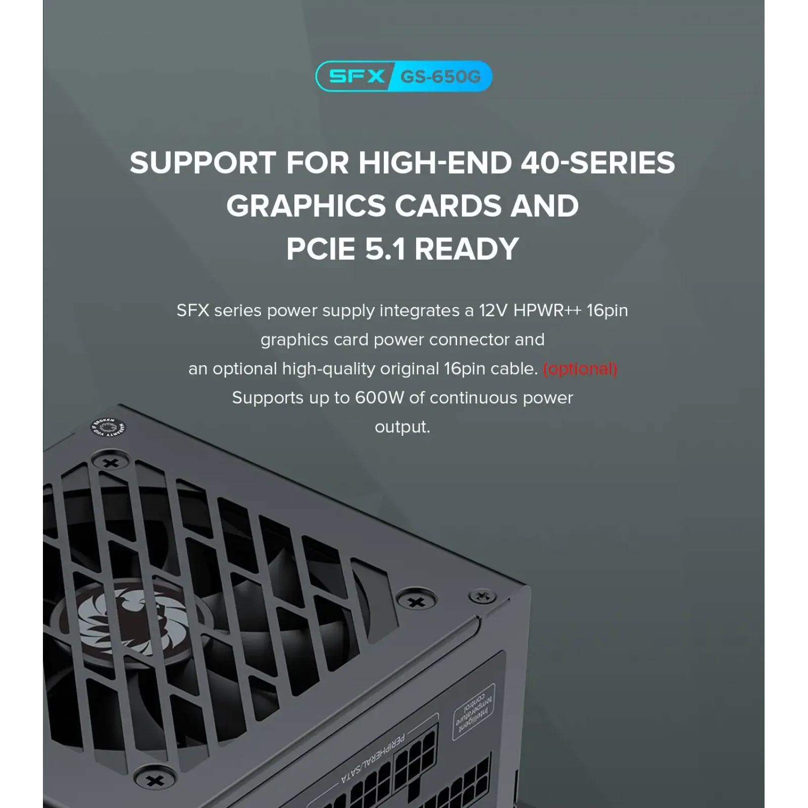 Блок живлення GAMEMAX GS-650G Black UA